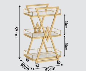 Étagère de rangement cosmétique spéciale pour outils de coiffure, chariot de rangement haut de gamme pour influenceurs sur les réseaux sociaux et salons de beauté. - Product Image 2