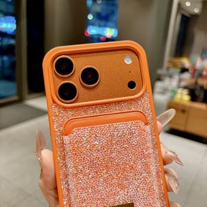 Nuovo Set di Custodie Magnetiche di Lusso con Diamanti Flash/<span class=keywords><strong>Cover</strong></span> per Carte con Strass Flash per <span class=keywords><strong>iPhone</strong></span> 17-11 <span class=keywords><strong>Pro</strong></span> Max Full Diamond 17Air - Product Image 6