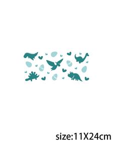 LETOP 1 Uds dinosaurios corriendo botella <span class=keywords><strong>de</strong></span> jugo <span class=keywords><strong>de</strong></span> vidrio 16oz pegatinas a granel para vasos <span class=keywords><strong>de</strong></span> vidrio UV para transferencias DTF tazas envolturas hechas - Product Image 3