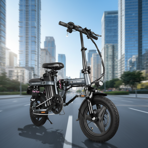 Vélo électrique pliable de 14 pouces, facile à transporter, moteur sans balais 48V 750W, 3 vitesses, double suspension, modèle pour trajets urbains - Product Image 3