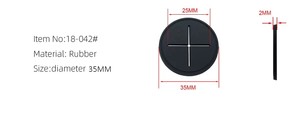 Custom PVC TPU TPR Rubber Earphone Hole <b>Patch</b> <b>Sew</b> <b>On</b> Cable Port Label for Sports Bags and Garments - Product Image 3