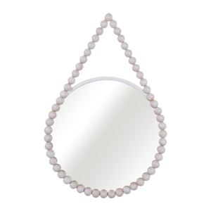 Specchio da parete a goccia con cornice decorata con perline per camera da letto, bagno, ufficio, specchio decorativo di alta qualità - Product Image 1