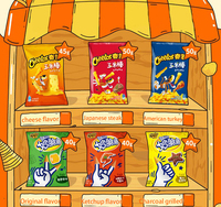 Proveedor de aperitivos de China Cheeto Salty Classic Patatas fritas patatas fritas crujientes 50g Snacks exóticos
