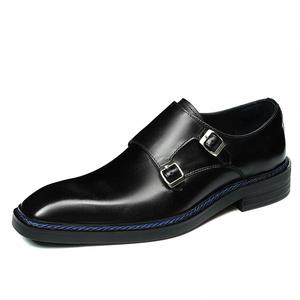 Made China 2025 New Model Promotional Handcrafted Embossed Leather <b>Shoes</b> Men Autumn Waterproof <b>Height</b> <b>Increasing</b> Slip-On Square - Product Image 1