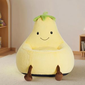 Canapé pouf en forme d'avocat pour enfants, chaise portable pour enfants avec rembourrage en polyester, options de couleurs - Product Image 2