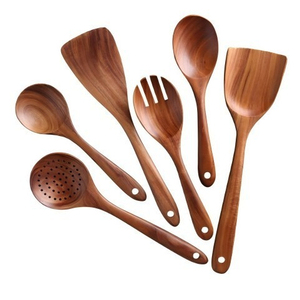 Espátula <span class=keywords><strong>de</strong></span> Madera <span class=keywords><strong>de</strong></span> Acacia, Espátula para Ollas, Cuchara para Sopa, Juego <span class=keywords><strong>de</strong></span> Utensilios <span class=keywords><strong>de</strong></span> Cocina <span class=keywords><strong>de</strong></span> 9 Piezas Hecho <span class=keywords><strong>de</strong></span> Madera, Apto para Lavavajillas - Product Image 4