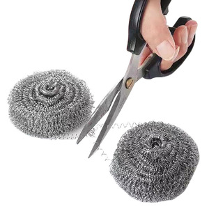Bola de Lana de Acero Inoxidable para Limpieza, Estropajo para Ollas y Platos de Cocina, Paquete de 4 - Product Image 5