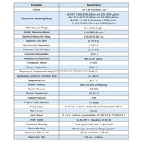 Analyseur de conductivité en ligne haute précision pour l'eau, mesureur de conductivité, analyseur TDS, résistivité pour l'eau d'alimentation des chaudières