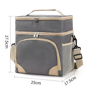 Sac isotherme double couche grande capacité personnalisable pour extérieur avec bandoulière - Product Image 2