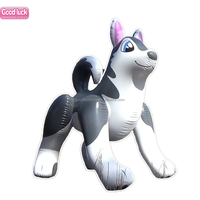 Husky gonflable géant en pvc publicitaire, husky gonflable géant, nouveau modèle