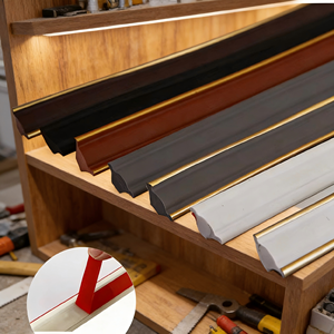 Moulures murales en PVC polyvalentes et flexibles <span class=keywords><strong>avec</strong></span> un design moderne, résistantes à la décomposition et faciles à installer pour personnaliser n'importe quel espace - Product Image 1