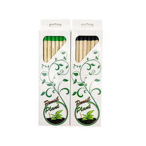 Coffret de crayons en bois créatifs et plantables, faits main, personnalisables avec logo, pour étudiants du primaire, petit cadeau, HB - Product Image 6