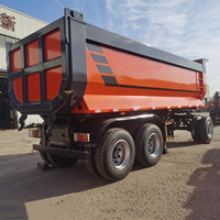 Chengda Camion à benne basculante à paroi latérale à 3 essieux Remorque à benne basculante hydraulique Remorque à benne basculante Semi-remorque