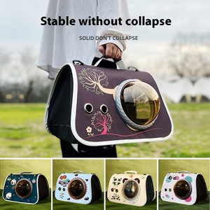 Thời Trang Mới Mèo Túi Không Gian Lớn Viên Nang Xách Tay Vai Crossbody Vật Nuôi Lồng Với Dây Kéo Đóng Cửa Thoáng Khí Có Thể Gập Lại Thiết Kế - Product Image 2