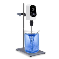 Agitateur mécanique électrique sur tête, nouveau modèle 2024, avec boîte de vitesses, pour aliments et plastiques, capacité de 60 L, utilisation en laboratoire et en cosmétique