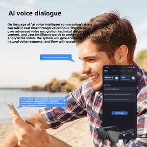 75 Bahasa Penerjemahan Simultan Rapat Waktu Nyata Headphone Penerjemah AI Cerdas Kacamata Hitam Polarisasi - Product Image 3