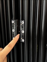 Porte coulissante en aluminium à rupture de pont thermique sur mesure, double vitrage, insonorisée, étanche