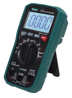 Multimètre numérique compact FUZRR FR133F 4000 points True RMS pour la mesure de tension AC/DC, courant, résistance, capacité et fréquence