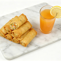 Rollitos de Primavera con Vegetales Congelados IQF de 20G, Bocadillo Chino Saludable, Producto Más Vendido para Venta al Por Mayor