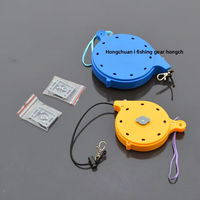 Lanière de sécurité pour canne à pêche auto-rétractable avec mousqueton et fixation par pince pour kayak, bateau et pêche