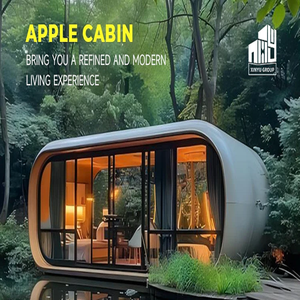 La dernière maison préfabriquée 2025 Cabine Apple Maison préfabriquée extérieure Vivre et travailler Cabine Apple pour l'Amérique du Sud - Product Image 5