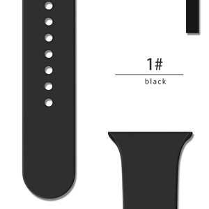 Bracelet de montre sport en silicone pour <span class=keywords><strong>Apple</strong></span> <span class=keywords><strong>Watch</strong></span> 11 10 9 8 38 mm 40 mm 42 mm, bracelet de montre multicolore, bracelet réglable - Product Image 5