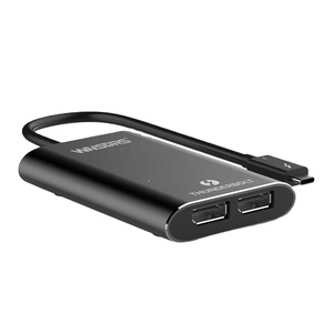 Vente en gros <span class=keywords><strong>Thunderbolt</strong></span> 3 simple 8K/double 4K aluminium Titan double adaptateur DisplayPort - Product Image 1