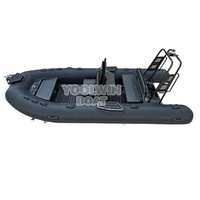 Bateau pneumatique à double coque en aluminium Yoolwin 480 cm pour le sauvetage, le soutien et la location