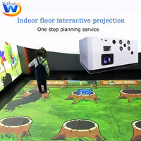 Projecteur de sol interactif avec capteur de mouvement, jeu de projection interactif pour enfants