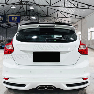 สปอยเลอร์หลังคาท้ายรถยนต์ ปีกหลัง ชุดแต่งขอบสติ๊กเกอร์ตกแต่ง สำหรับ Ford Focus MK3 ST-Line ST 2011-2017 อุปกรณ์ตกแต่งรถยนต์ - Product Image 4