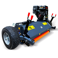 Vente flash ZYFT-150 1,5 m à 150 tr/min, faucheuse à fléaux tractée par ATV avec moteur à essence de 15 ch pour ATV, voiture ou tracteur, robot récolteur