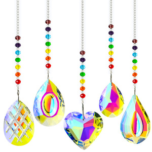 Honra do Cristal Sun Catcher Cristal Pendurado Ornamentos De Vidro Gotas Prismas Pingentes Decoração Crystal Garden Wind Chimes - Product Image 1