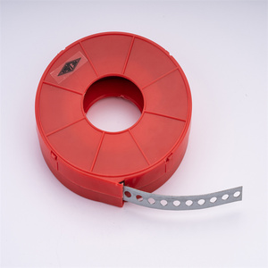 Bande de fixation en métal blanc 2025 avec prix d'usine, bande perforée en métal avec trous galvanisés pour système CVC - Product Image 1