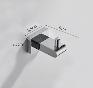Crochet mural simple en métal pour salle de bain, entrée, écologique, durable, design moderne - Product Image 6