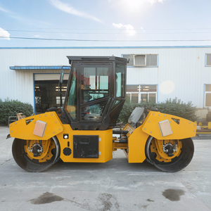 पेशेवर सड़क रोलर कॉम्पैक्टर उन्नत मिनी रोड रोलर टिकाऊ डबल ड्रम कंपन सड़क रोलर चिकनी सतह फिनिश - Product Image 1