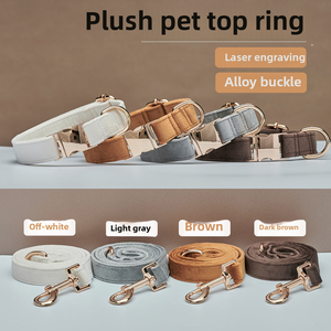 Juego de <span class=keywords><strong>collar</strong></span> y correa de cuero de alta calidad para perros pequeños, ajustable suave con opciones de aspecto de lujo personalizado, <span class=keywords><strong>Collar</strong></span> para perros - Product Image 4