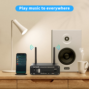 Amplificateur <span class=keywords><strong>audio</strong></span> stéréo Fosi <span class=keywords><strong>Audio</strong></span> T10 TPA3116 100W puissant avec Wi-Fi 2.4G, lecteur USB et contrôle à distance via application CB - Product Image 4