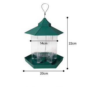 Nouvelle mangeoire à oiseaux d'extérieur suspendue, résistante à la pluie, pour petits oiseaux, alimentation automatique, personnalisable - Product Image 1