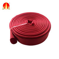 Tuyau d'incendie haute pression ignifuge en toile simple gaine de 1 à 8 pouces avec doublure en caoutchouc synthétique, marque Sanhui, prix usine