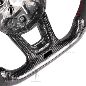 Fibre de carbone pour <span class=keywords><strong>Audi</strong></span> A3 A4 B9 A5 RS3 RS4 RS5 S3 S4 S5 RS6 RS7 A6 A7 A8 Q3 Q5 Q7 Q8 TT R8 Volant <span class=keywords><strong>sport</strong></span> complet avec commandes au volant - Product Image 5