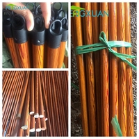 120*2.2 Cm 120*2.5 Cm 150*2.5 Cm Pvc Enduit Balai Vadrouille Brosse Manche Bois Cabo Vassoura De Madeira Avec Fil