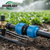 Raccords à Compression PN16 en PEHD et PP à Surface Lisse et Connexion par Soudure pour Systèmes d'Alimentation en Eau et d'Irrigation