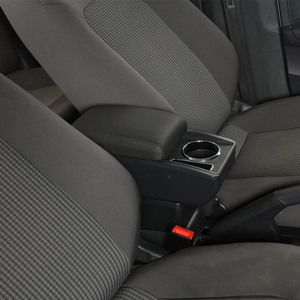 Vtear Bracciolo Anteriore in ABS con Porta USB e Portabicchieri, Vano Portaoggetti Interno per <span class=keywords><strong>Skoda</strong></span> <span class=keywords><strong>Rapid</strong></span> 2013-2018, <span class=keywords><strong>Accessori</strong></span> Auto - Product Image 6
