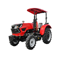 Tracteurs agricoles, mini tracteur agricole 4x4, tracteur à roues avec chargeur frontal et pelle arrière