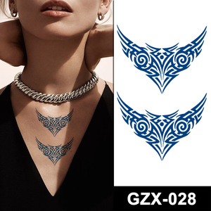 100% בטוח להימשך חצי חודש גוף אמנות נשים גברים מים העברת חצי קבוע זמני מיץ קעקוע - Product Image 6