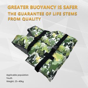 سترة نجاة خضراء للأولاد والبنات بالطفو من PFD ، سترة نجاة بالزوارق ، مناسبة للشباب من 25 ~ 40 - Product Image 2
