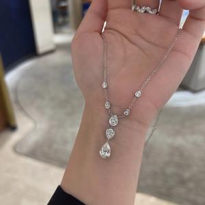 Collier exquis en argent pur S925, nacre, style coréen minimaliste, luxe, amour éternel, inspiré du luxe léger - Product Image 3