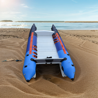 Nouveau Bateau à Voile Gonflable en PVC 2026, Catamaran Aquatique en Aluminium 4 Personnes, Kayak et Bateaux à Rames à Vendre