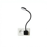 Lampe murale LED à intensité variable avec commande tactile, lampe pliable pour la lecture au chevet, protection des yeux, lampe moderne pour la maison, la salle d'étude, en PC/ABS