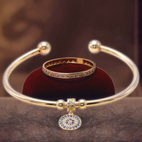 Bracelet à breloques réglable pour femme Nouveau produit-Bijoux à la mode en argent et or avec couches de diamants